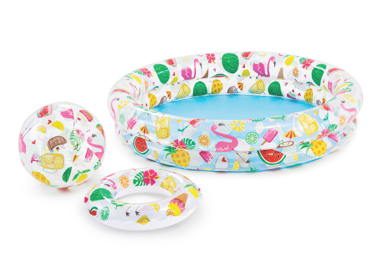 Intex Inflatable Pool 38 Cmx28 Cmx38 Cm,1 Person,Multicolor