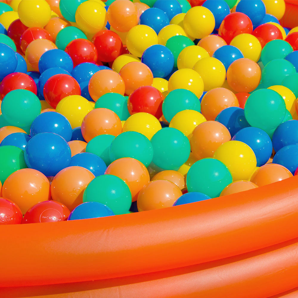 Littletom 100 Boules De Couleur Ø 7 Cm De Diamètre Petites Balles Multicolores En Plastique Jeu Jouet Pour Enfants