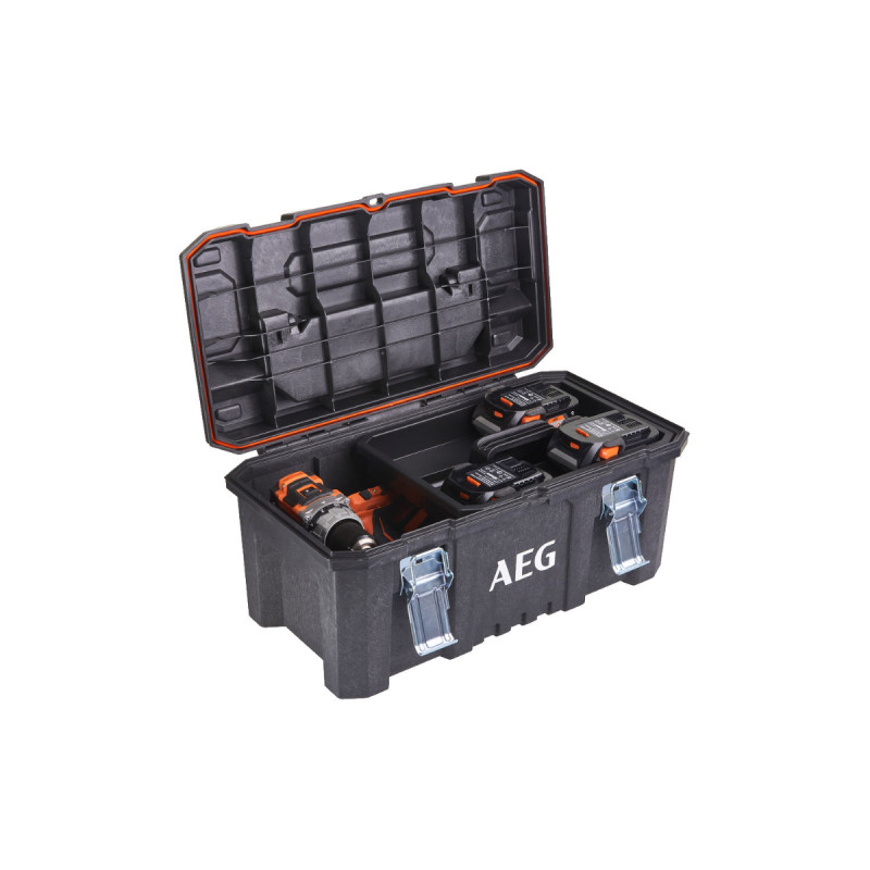 Pack Aeg 18v - Visseuse À Chocs 200nm - Batterie 4.0 Ah - Chargeur - Caisse De Range