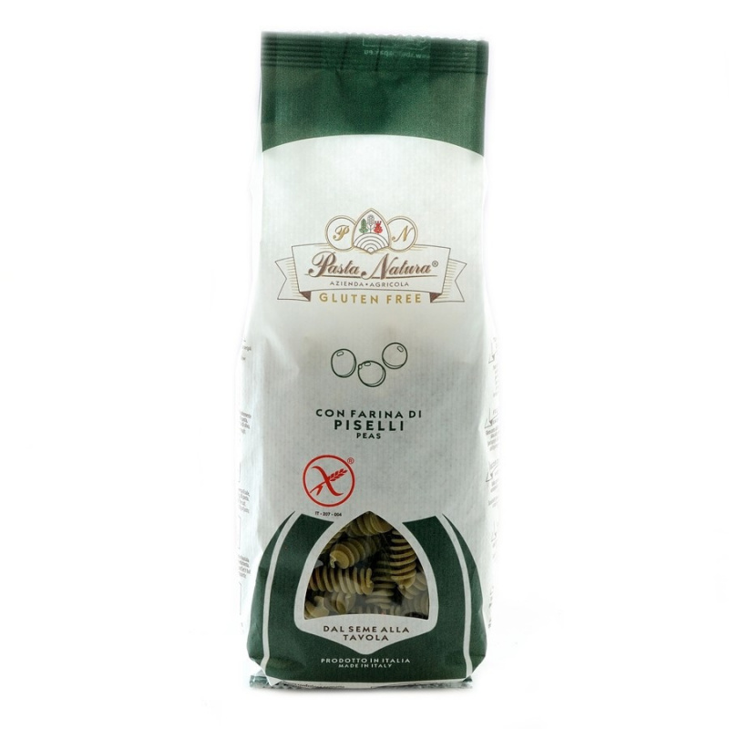 Fusilli Pâtes Sans Gluten Avec Farine De Pois Verts 250 Gr PASTA NATURA