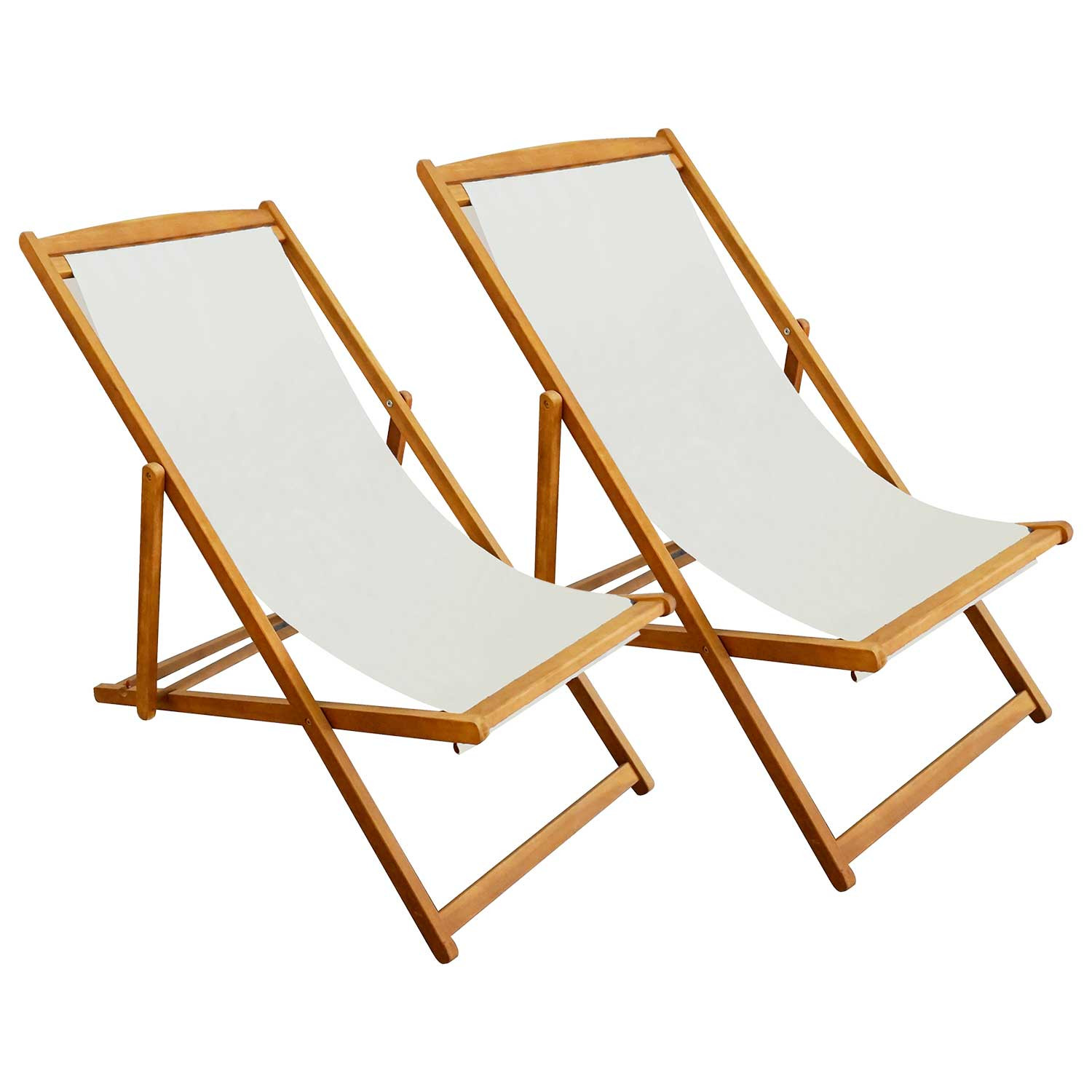 Lot De 2 Chaises Longues Pliantes Avec Toit - Chaises De Plage Avec Roulettes, Dossier 5 Positions, 100kg