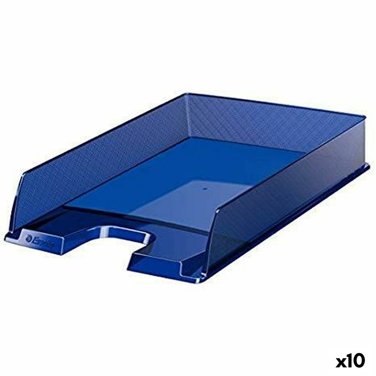 Jeu De Plateaux Organisateurs Esselte Europost Transparent Bleu Foncé 10 Unités