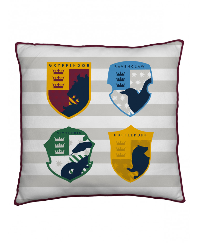 Coussin - Harry Potter, Les 4 Maisons - 40cm X 40cm