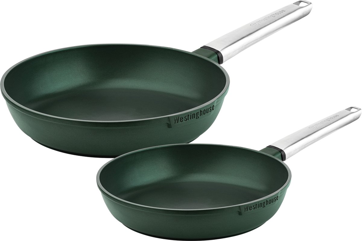 Poêle à Frire Michelino Série Lara – Verte, 28 Cm – Compatible Induction, Gaz Et Céramique