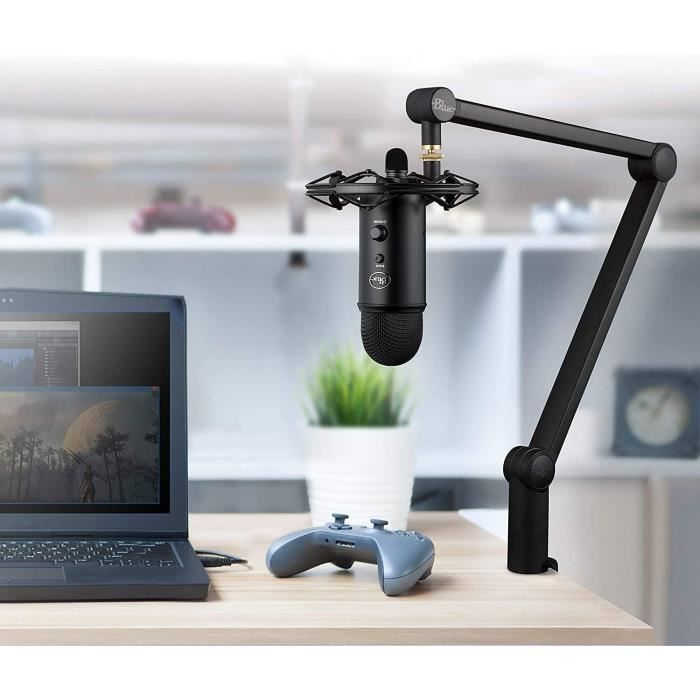 Tubulaire Bras Articulé - Blue - Microphones Compass Pour Microphone - Noir