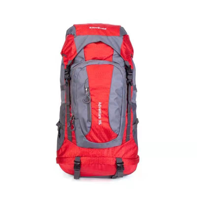King Star Water-Proof Lightweight Travel Hiking Backpack Daypack-65L - Red