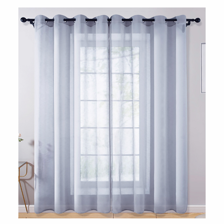 Matoc Readymade Curtain -Sheer Mystic Voile -Dove - Eyelet 285cm W x 221cm H