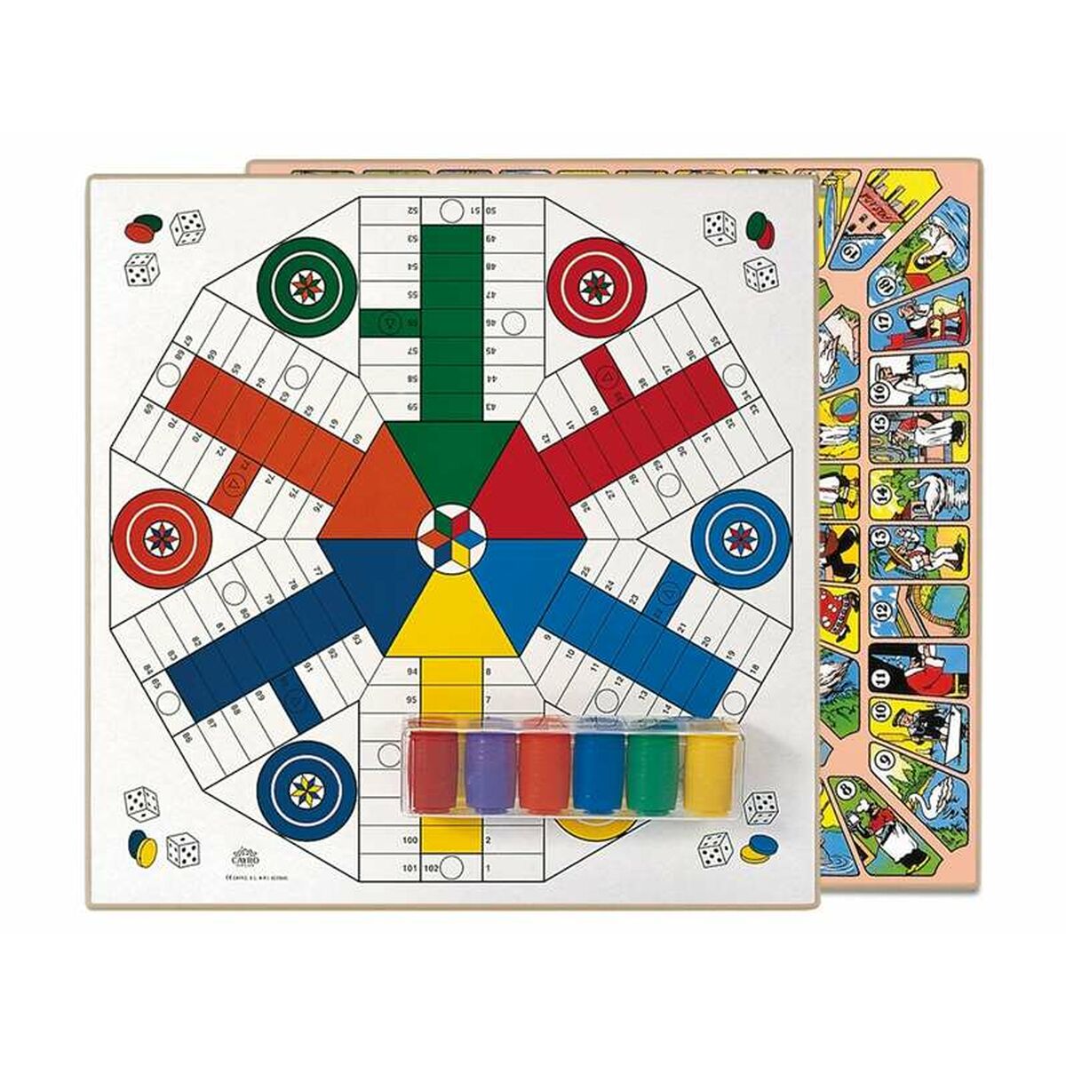 Jeu De Petit Chevaux Et De L'oie Cayro (40 X 40 Cm)
