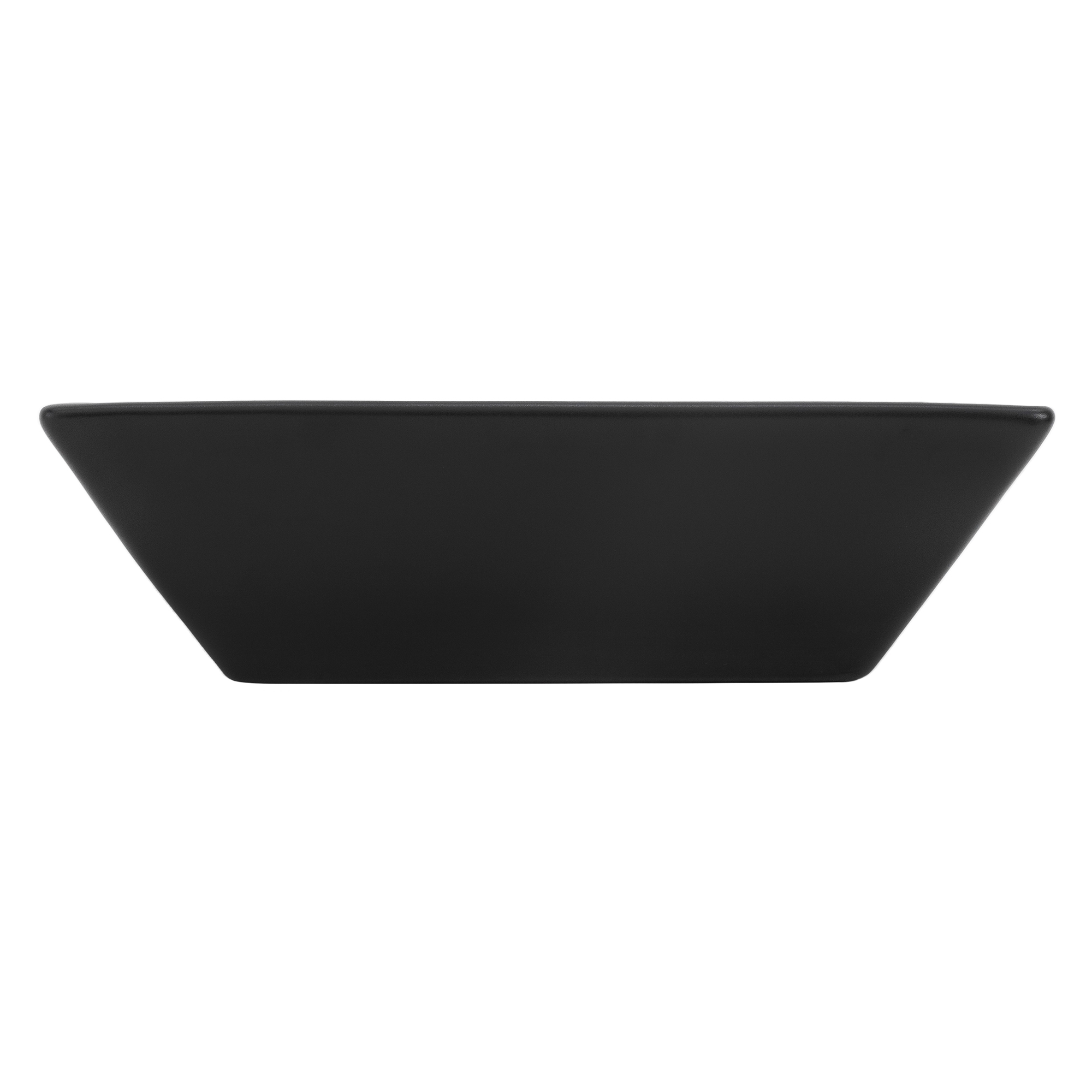 Vasque Carré Céramique Noir Lavabo À Poser Sur Plan De Toilette 410x410x120 Mm