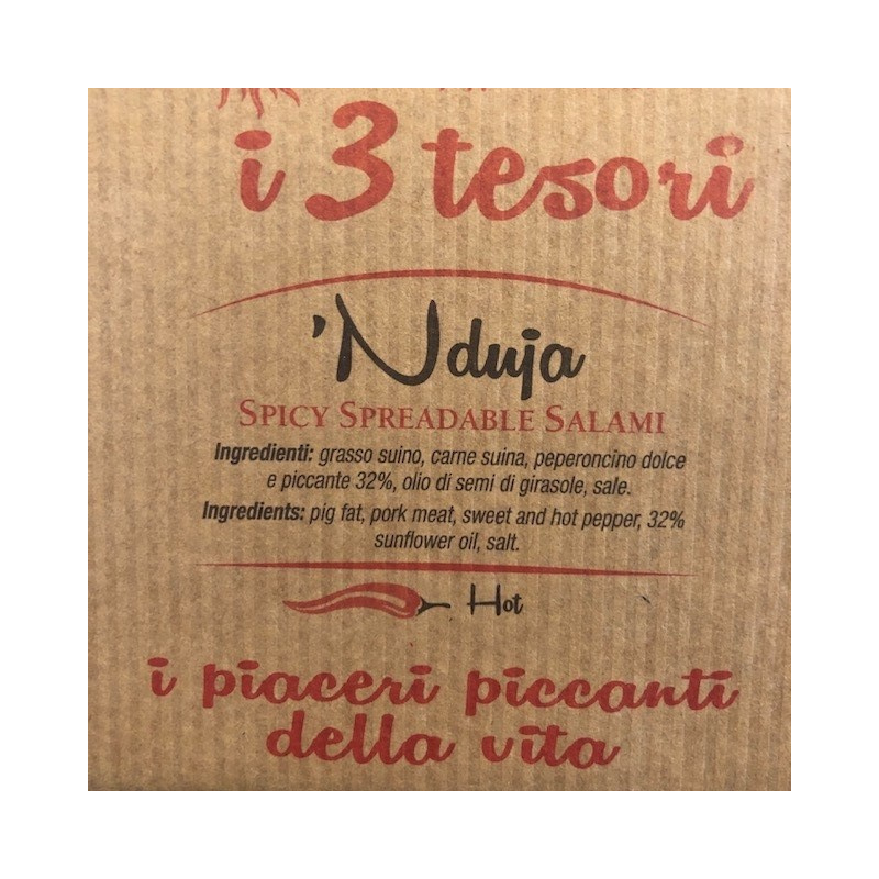 "i 3 Tesori" Trois Sauces Typiques De La Calabre: Bomba Calabrese, 'nduja, Tropeana  180 Gr X 3 DELIZIE DI CALABRIA