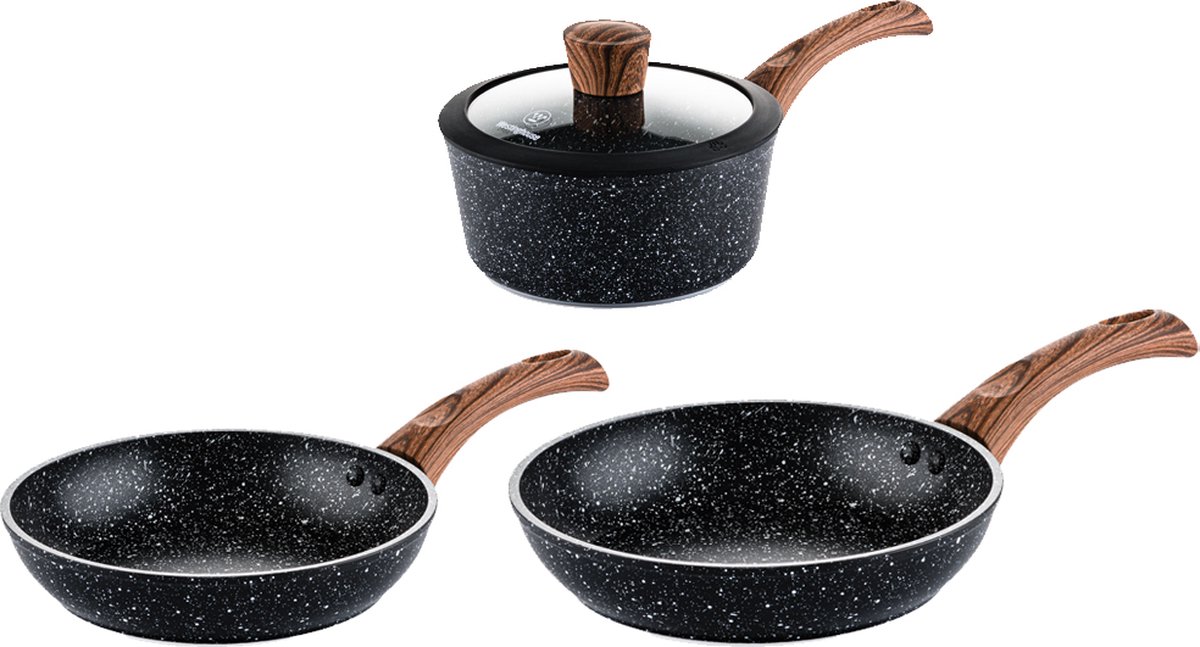 Westinghouse - Poêle À Frire 28 Cm - Poêle À Frire 30 Cm + Casserole 18 Cm - Induction - Édition Spéciale