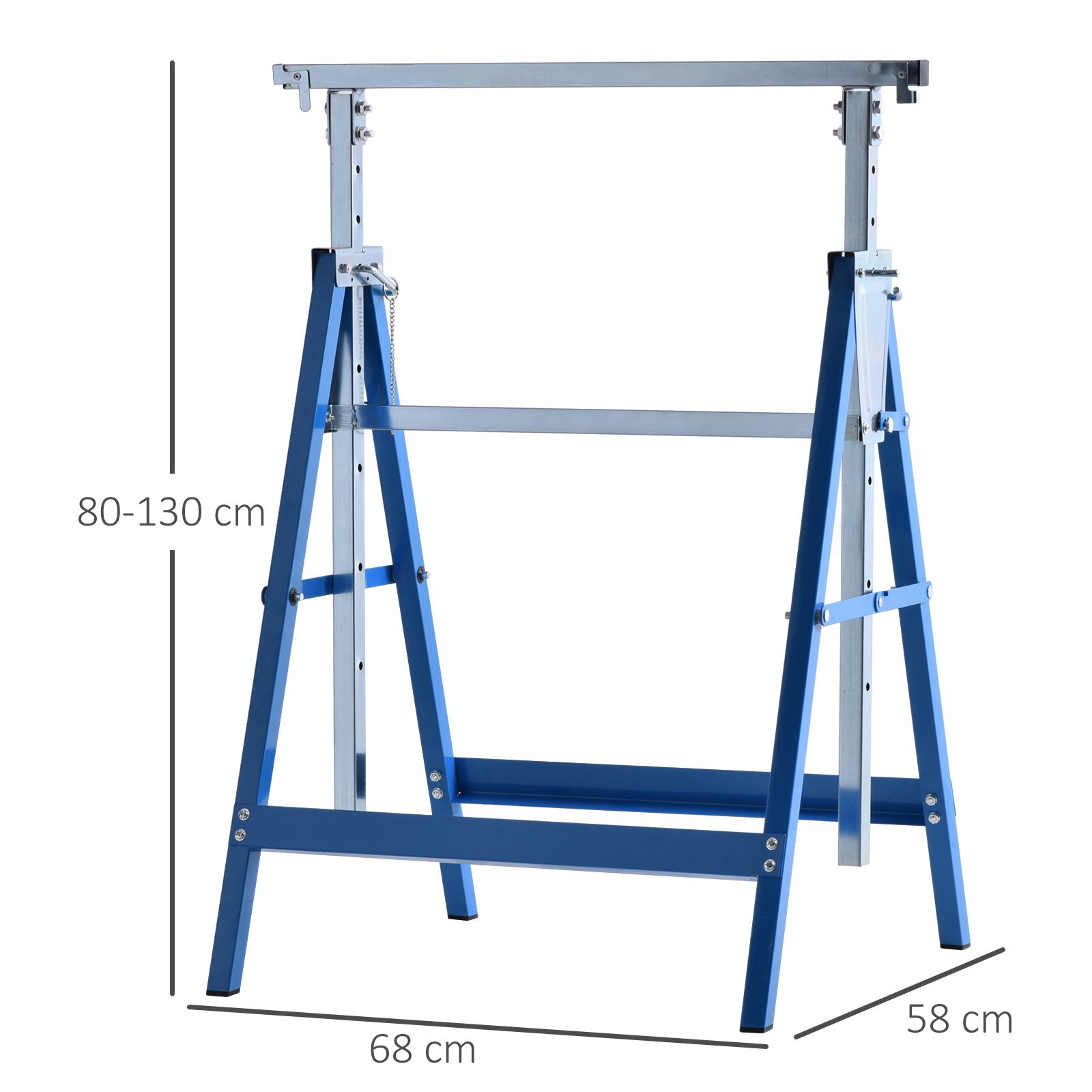 Support Pour Clavier BASIC En X | Hauteur Réglable, Pliable, En Métal | Pour Bureau Ergonomique - 3