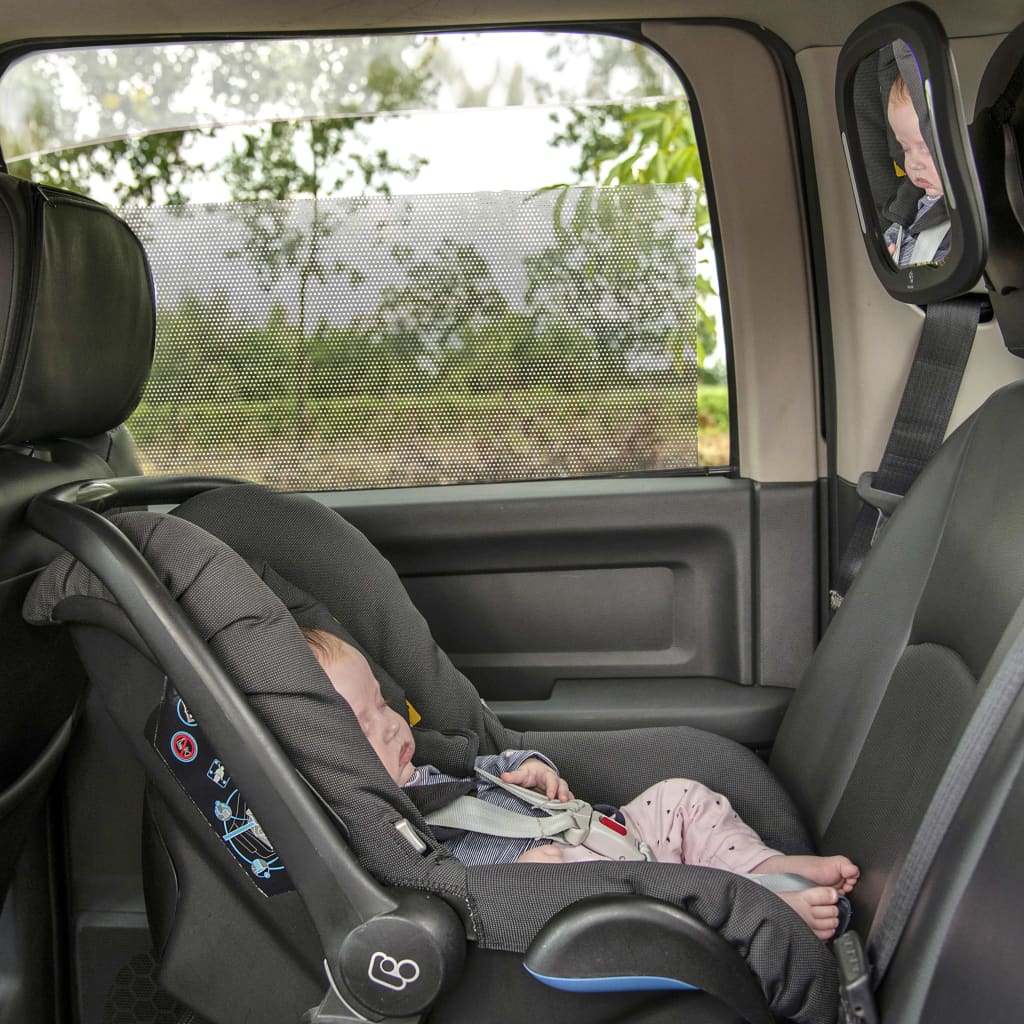 Miroir De Voiture Pour Bébé Avec Led 28,5x21,4x8cm Noir A3 Baby & Kids