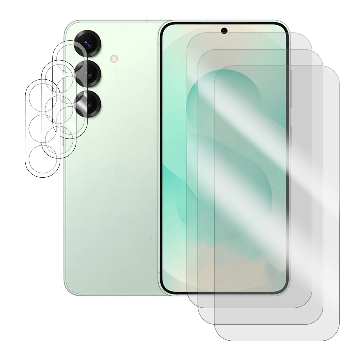 Lot De 3 Verre Trempé Pour Samsung Galaxy S25+ Plus 5g + 3 Verre Trempé Protecteur D'objectif Camera Arrière-visiodirect