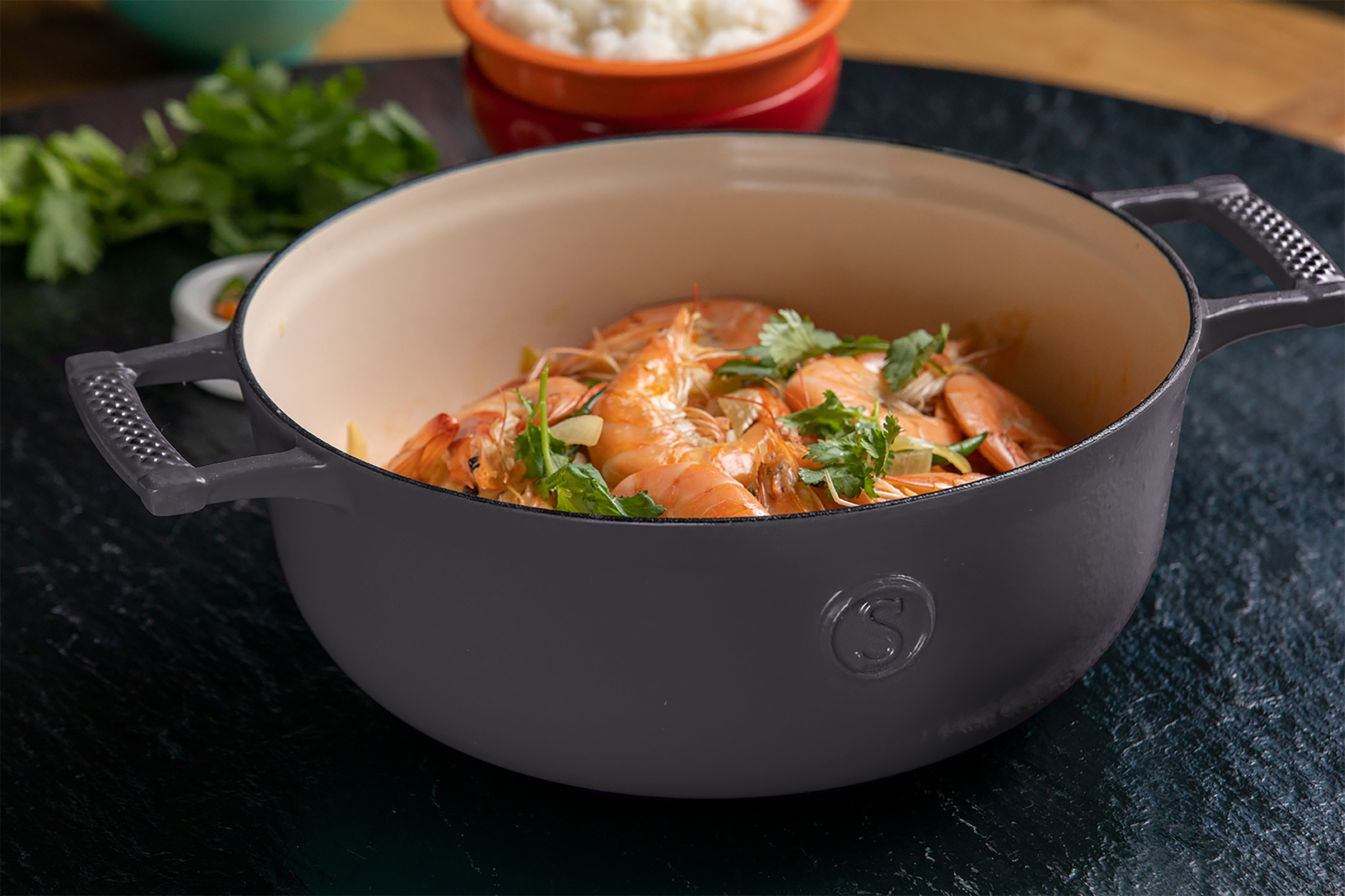 Saveur Selects - Série Voyage - Cocotte 25 Cm - Induction - Garantie À Vie - Gris