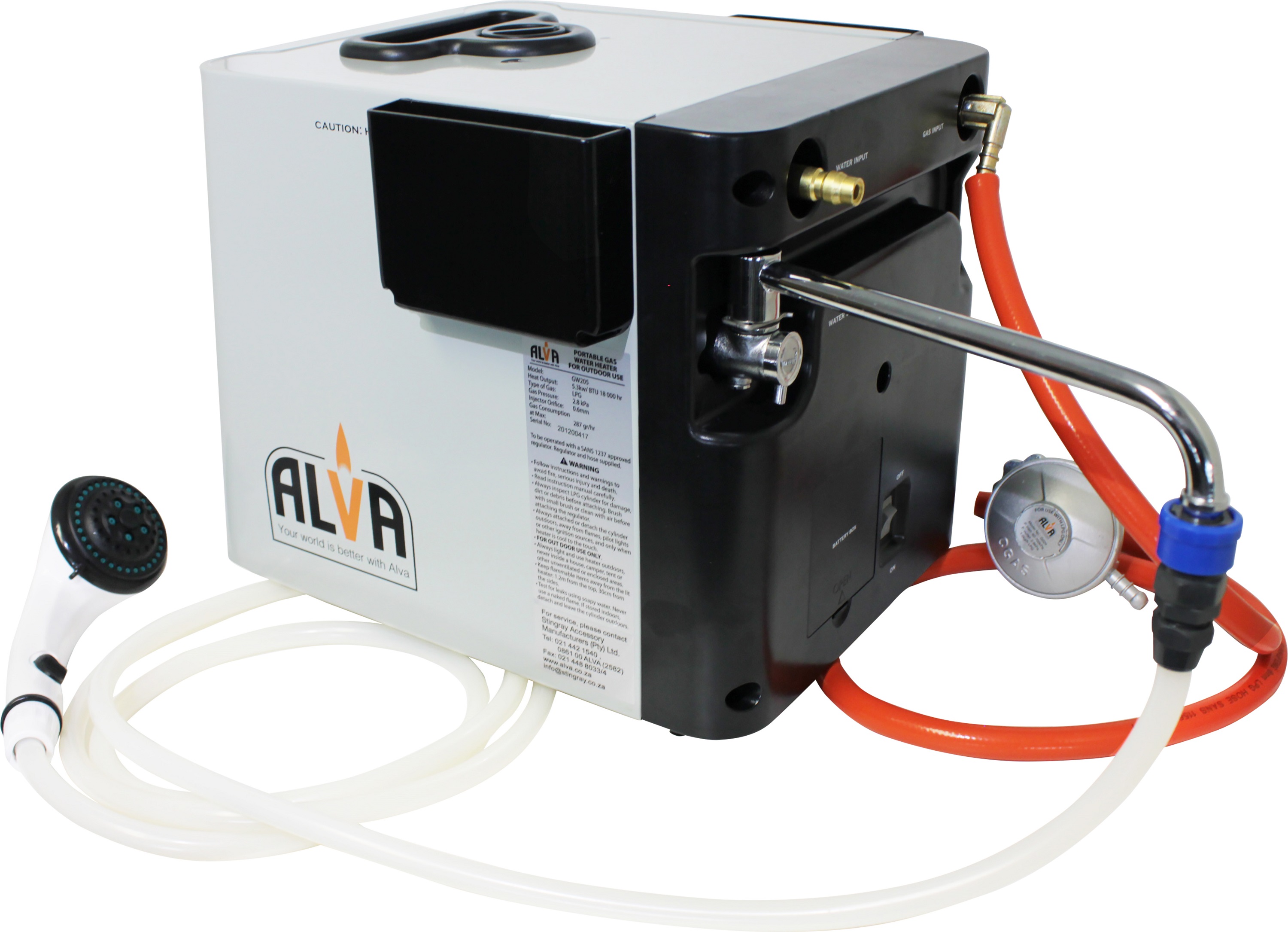 Alva - Portable Gas Water Heater (Camping)