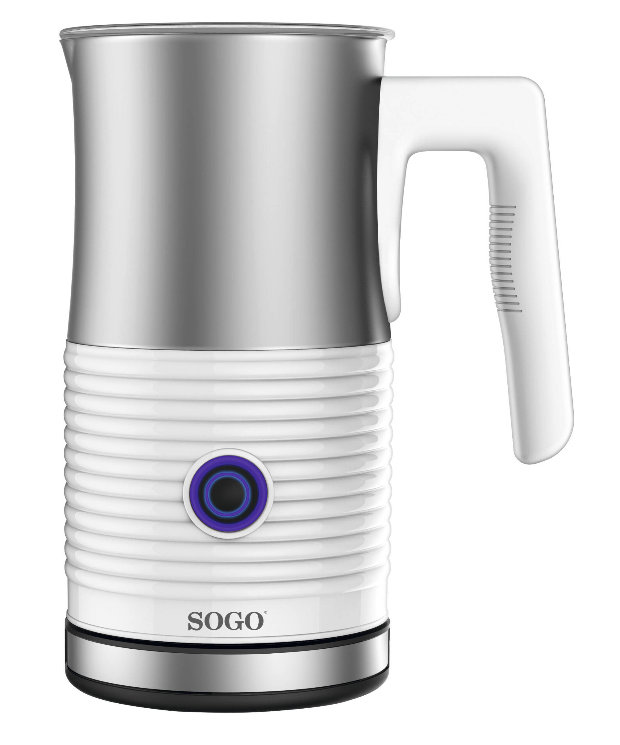 Image of SOGO Montalatte Elettrico 500W - Schiuma Latte Calda e Frossoda, Capacità 130ml/300ml, Contenitore Antiaderente, Base 360°, Spegnimento Automatico