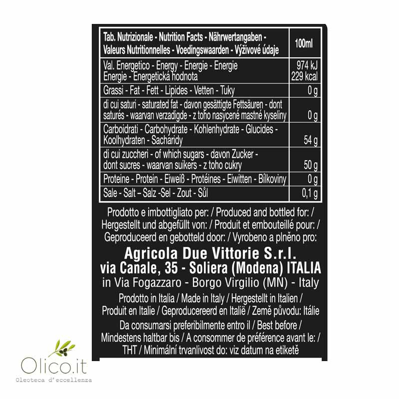 Glazé De Vinaigre Balsamique De Modena Igp Due Vittorie 500 Ml DUE VITTORIE