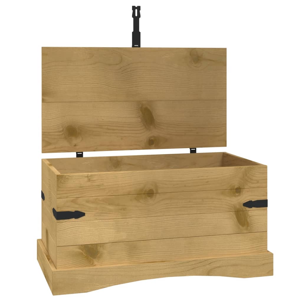 Coffre De Rangement Pin Mexicain Gamme Corona 91x49,5x47 Cm Vidaxl à ...