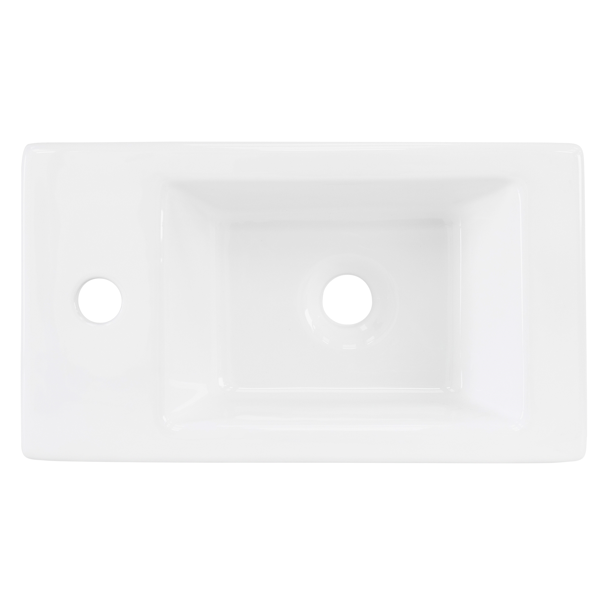 Lavabo En Céramique Blanc Vasque À Poser Moderne Rectangulaire 460x260x110 Mm
