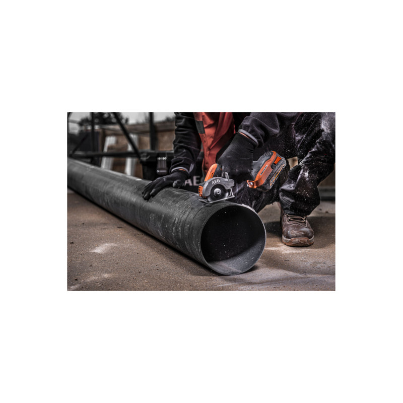 Pack Aeg 18v - Mini Scie Multi-matériaux Brushless - Batterie 4.0 Ah - Chargeur