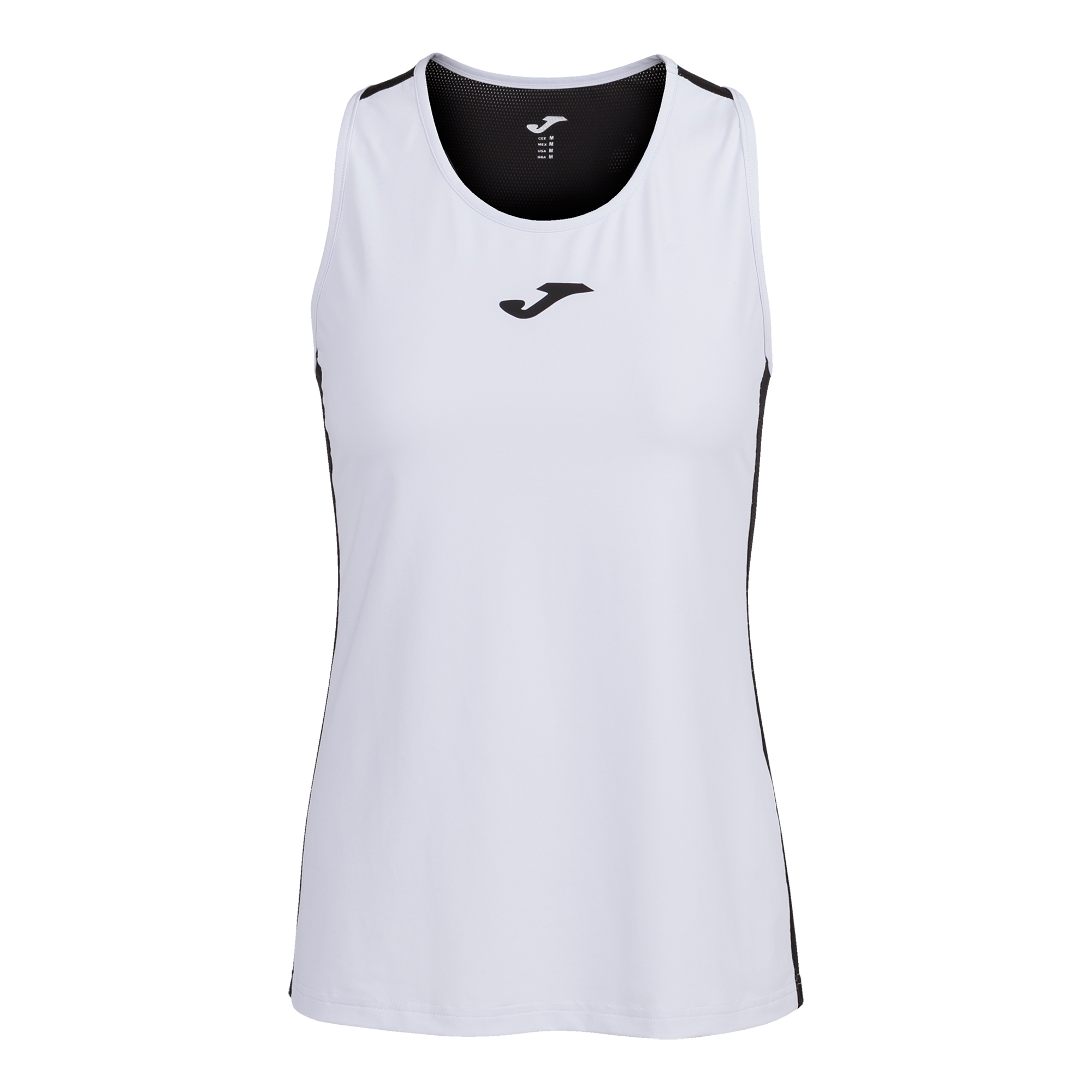 Camiseta Tirantes Joma Mujer Torneo Blanco Negro
