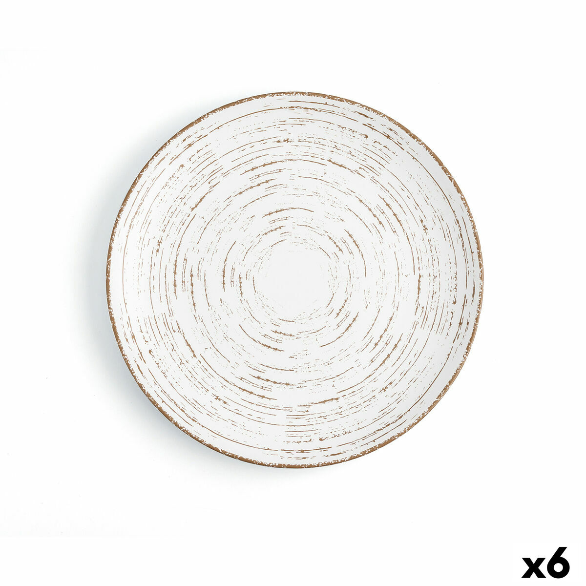 Assiette Plate Ariane Tornado Céramique Bicolore (ø 27 Cm) (6 Unités)