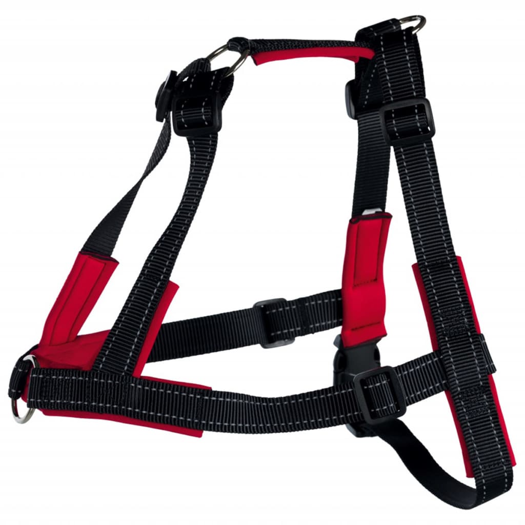 Harnais Lead'n'walk Soft Taille M-l 55-90 Cm Noir Trixie