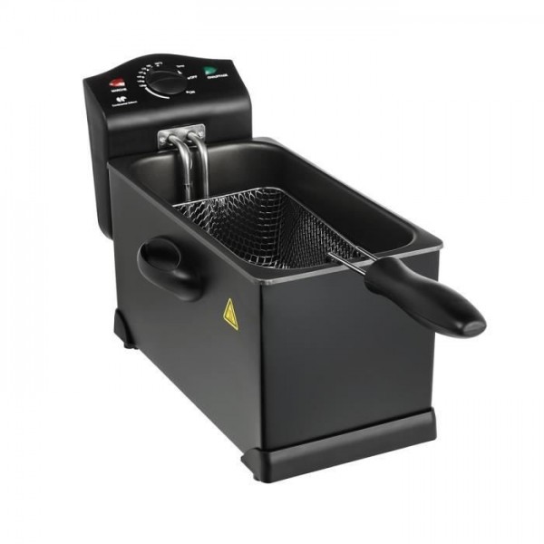 Friteuse Electrique Continental Edison Frin - 5 Litres - 2 Cuves - Inox