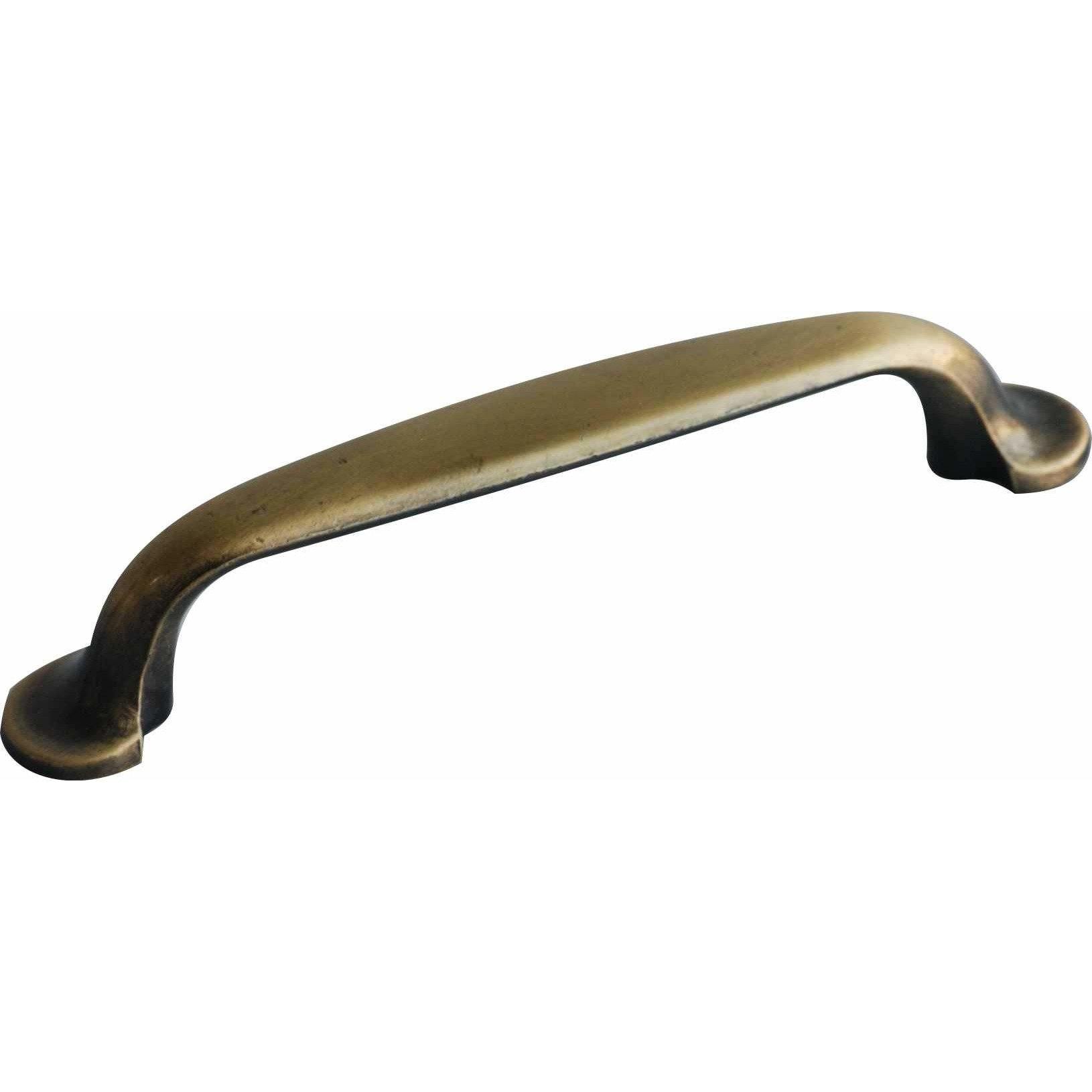 Antique brass cupboard handle 96mm