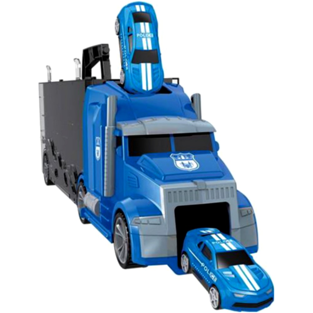 Camion de Police Jouet 7 en 1 avec Lumières et Sons Camion Transporteur