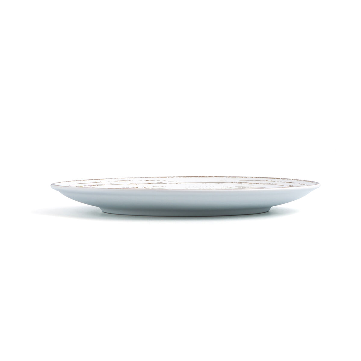 Assiette Plate Ariane Tornado Céramique Bicolore (ø 21 Cm) (12 Unités)
