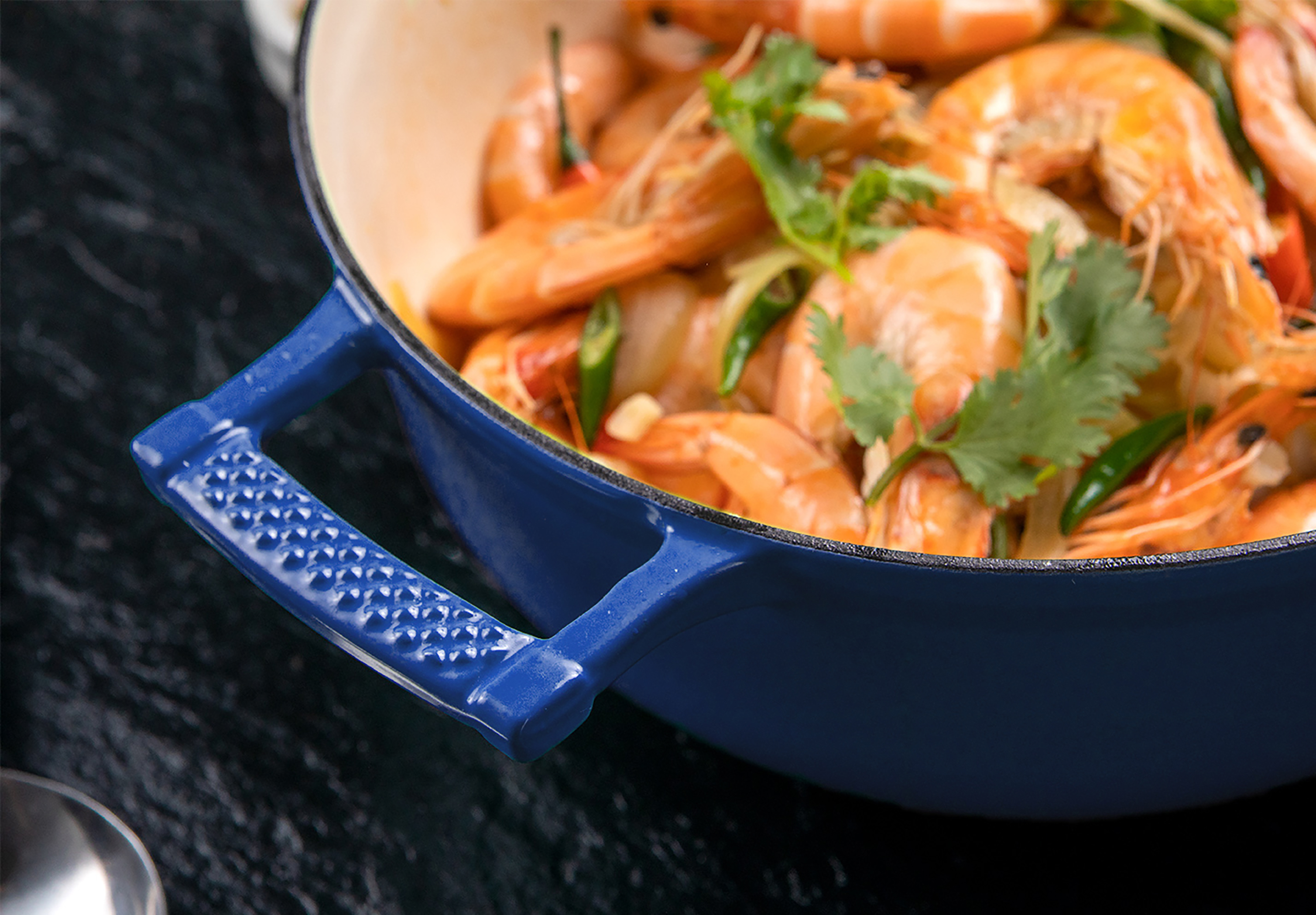 Saveur Selects - Série Voyage - Cocotte 30 Cm - Induction - Garantie À Vie - Classique Bleu