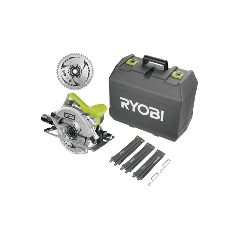 Pack Ryobi Scie Circulaire Rcs1600-k2b - 1600w - 66mm - 1 Lame 48 Dents - 1 Lame 24