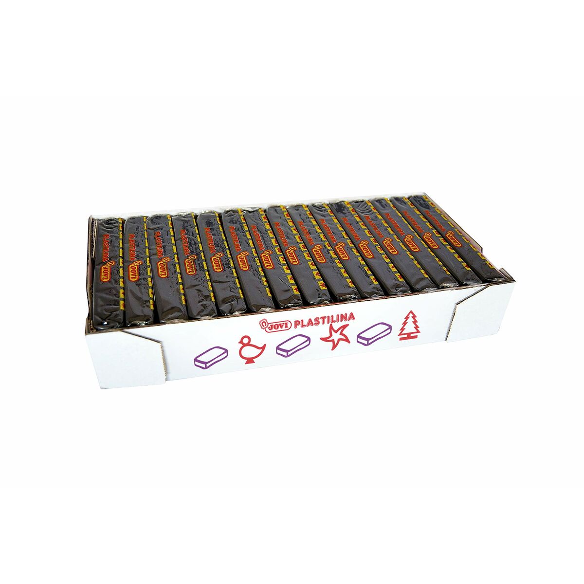 Barres De Pâte À Modeler Jovi School 150 G Noir 15 Unités
