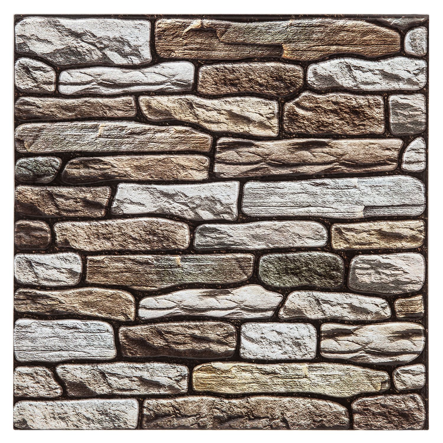 2 Stickers Carrelage Mur - Taupe