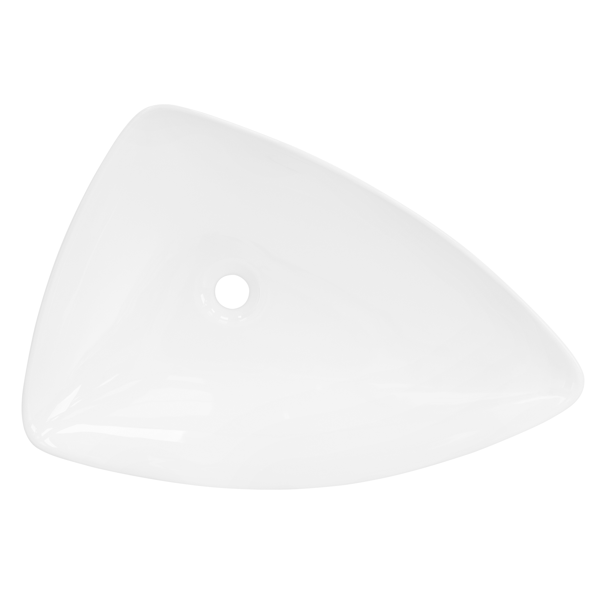 Vasque À Poser En Céramique Blanc Lavabo Avec Garniture De Vidage 690x460x130 Mm