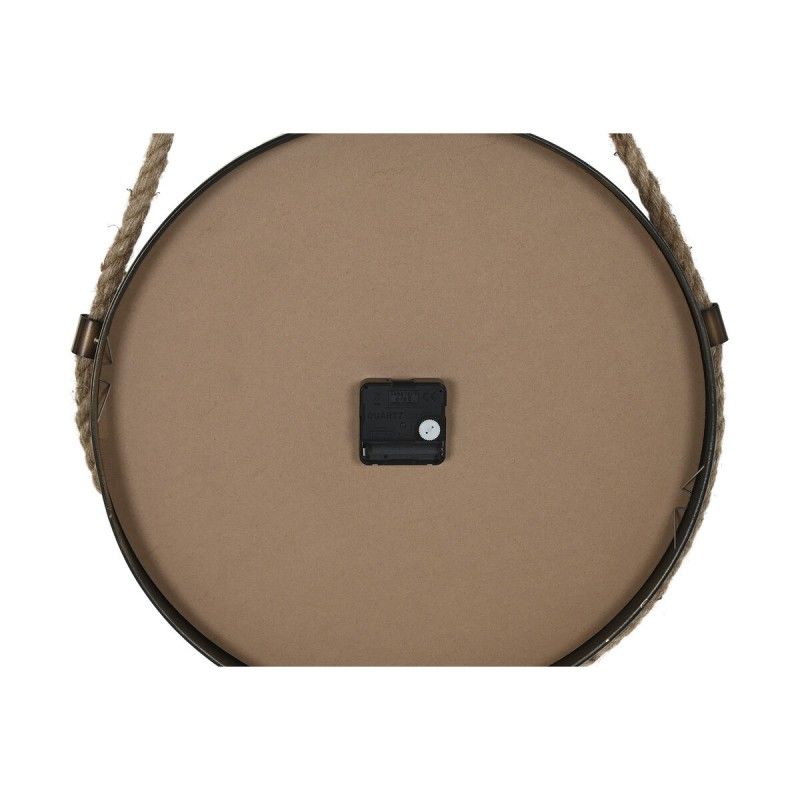Horloge Murale Dkd Home Decor 43 X 8 X 71 Cm Verre Noir Doré Fer (2 Unités)