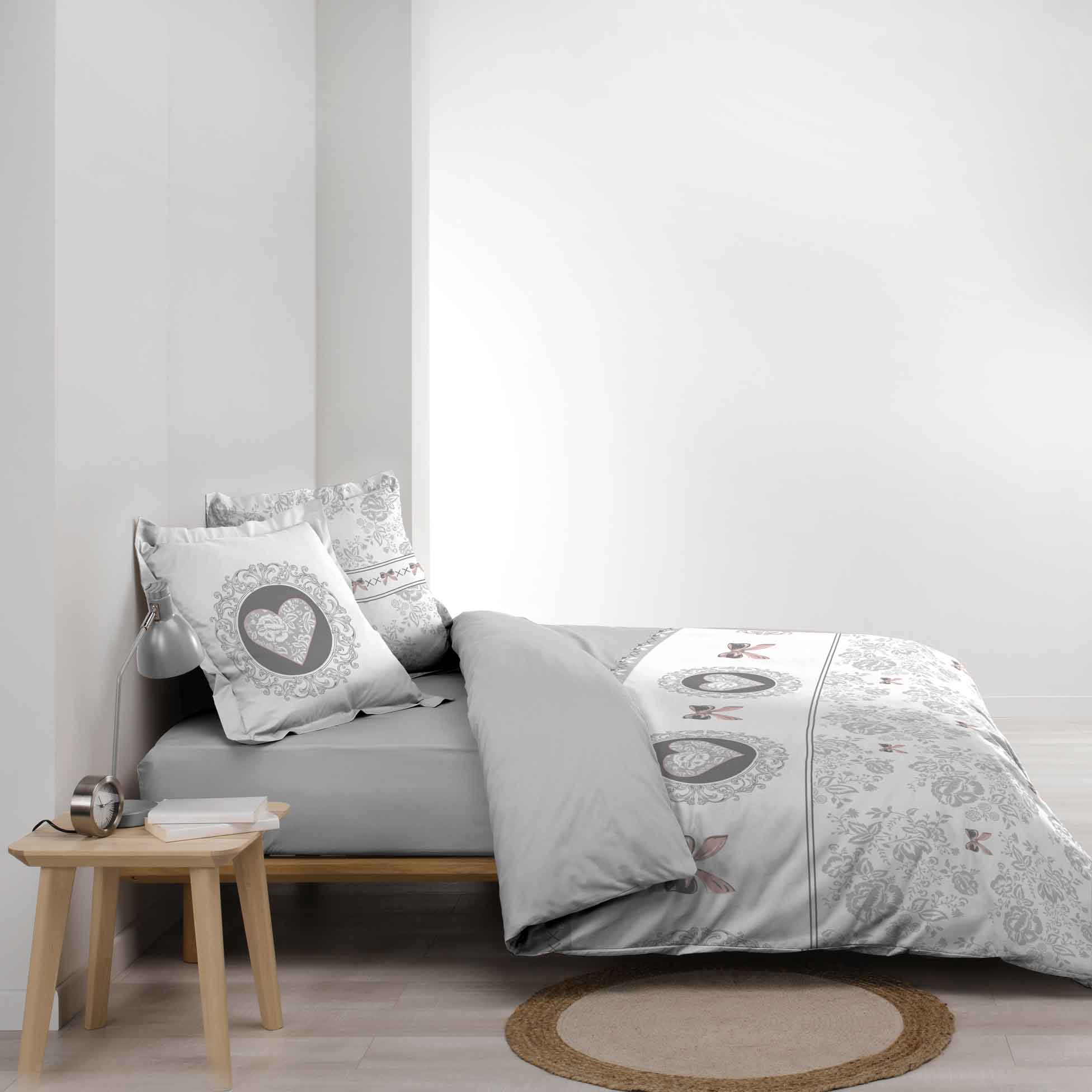 Housse de couette et taie(s) d'oreiller microfibre Mello