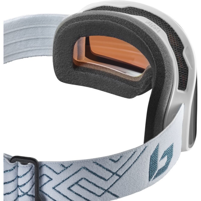 Bolle Masque De Ski Nevada Small - S2 - White Metallic Blue Matt Azure