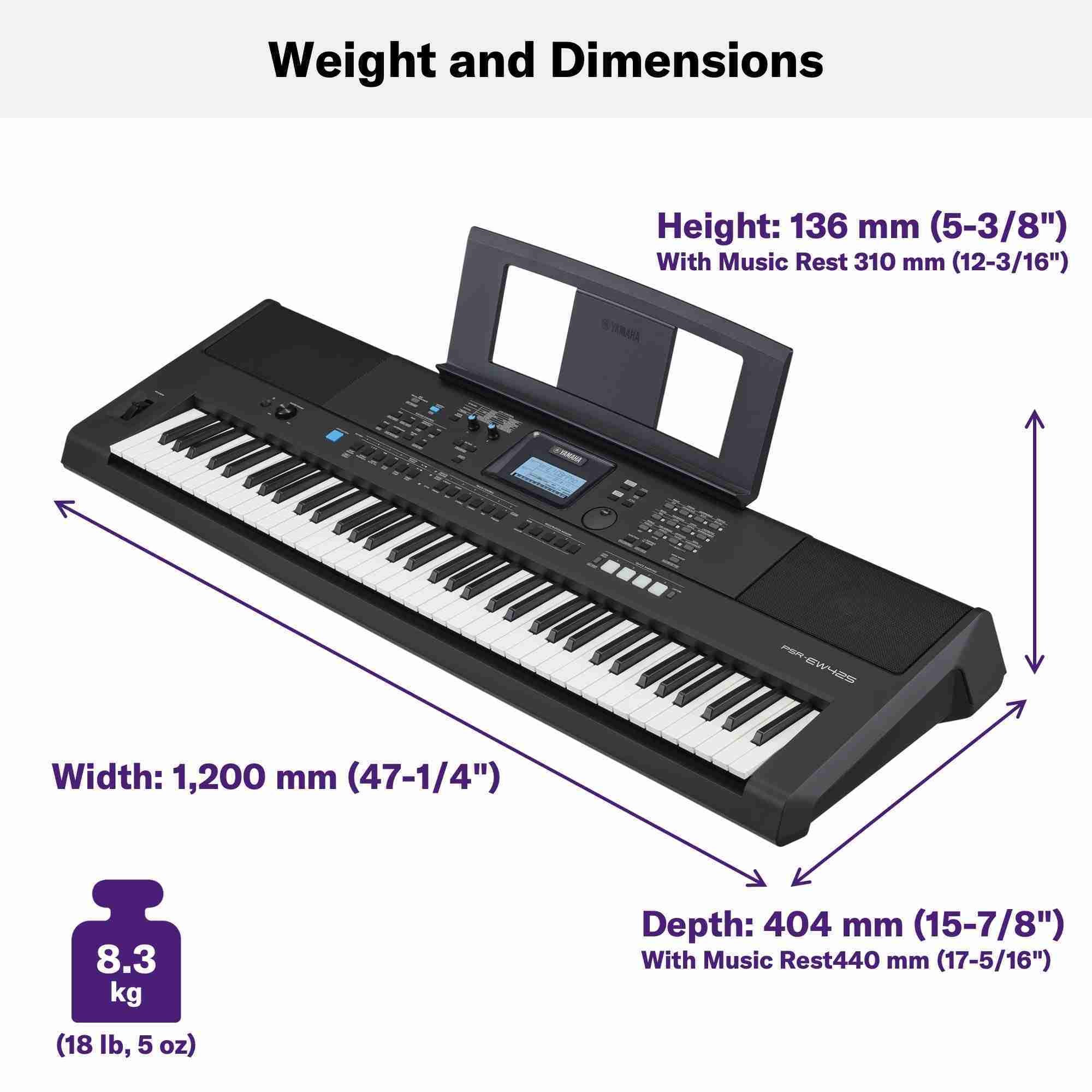 Yamaha 76 Keys Arranger Keyboard