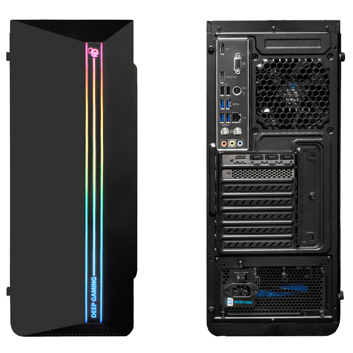 DeepGaming - PC Gamer Venom (Intel Core i9-11900F, 16Go RAM, RTX 3050 6Go, SSD M.2 500Go + 2To HDD, Windows 11 Pro, Refroidissement par liquide, WiFi + Bluetooth)