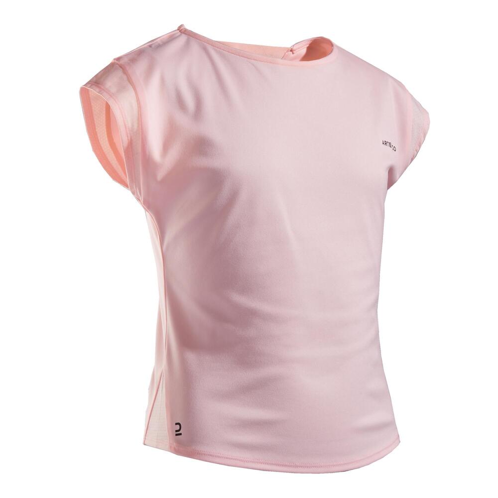 Camiseta De Tenis Artengo 500 Niña Rosa