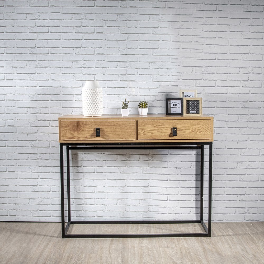 Console Bois Et Métal Abbott