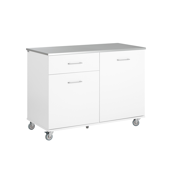 Desserte De Cuisine Blanc Fkw117-w