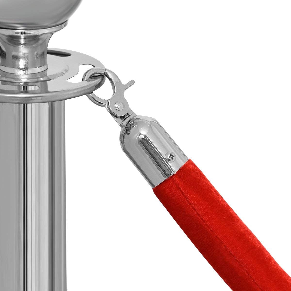 Costway Poteaux De Guidage Barrières De Sécurité Système De Guidage Corde