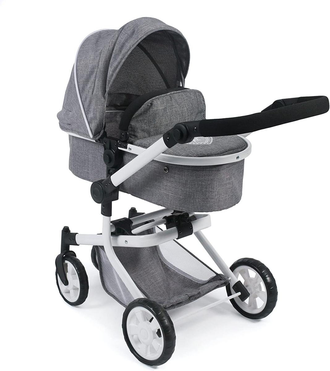 Mika Poussette Combinée Pour Poupée Gris