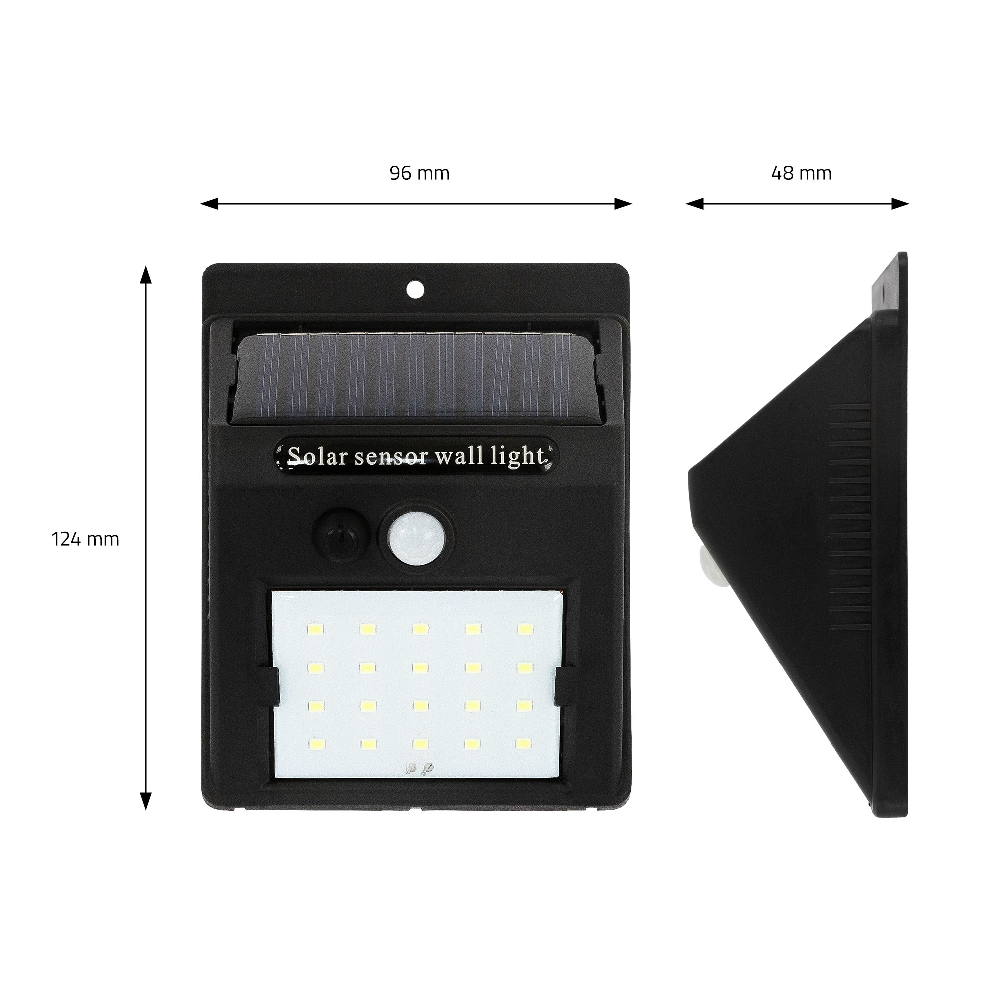 Lampe Solaire Avec Dtecteur De Mouvement 20 Led Lampe Murale clairage ...