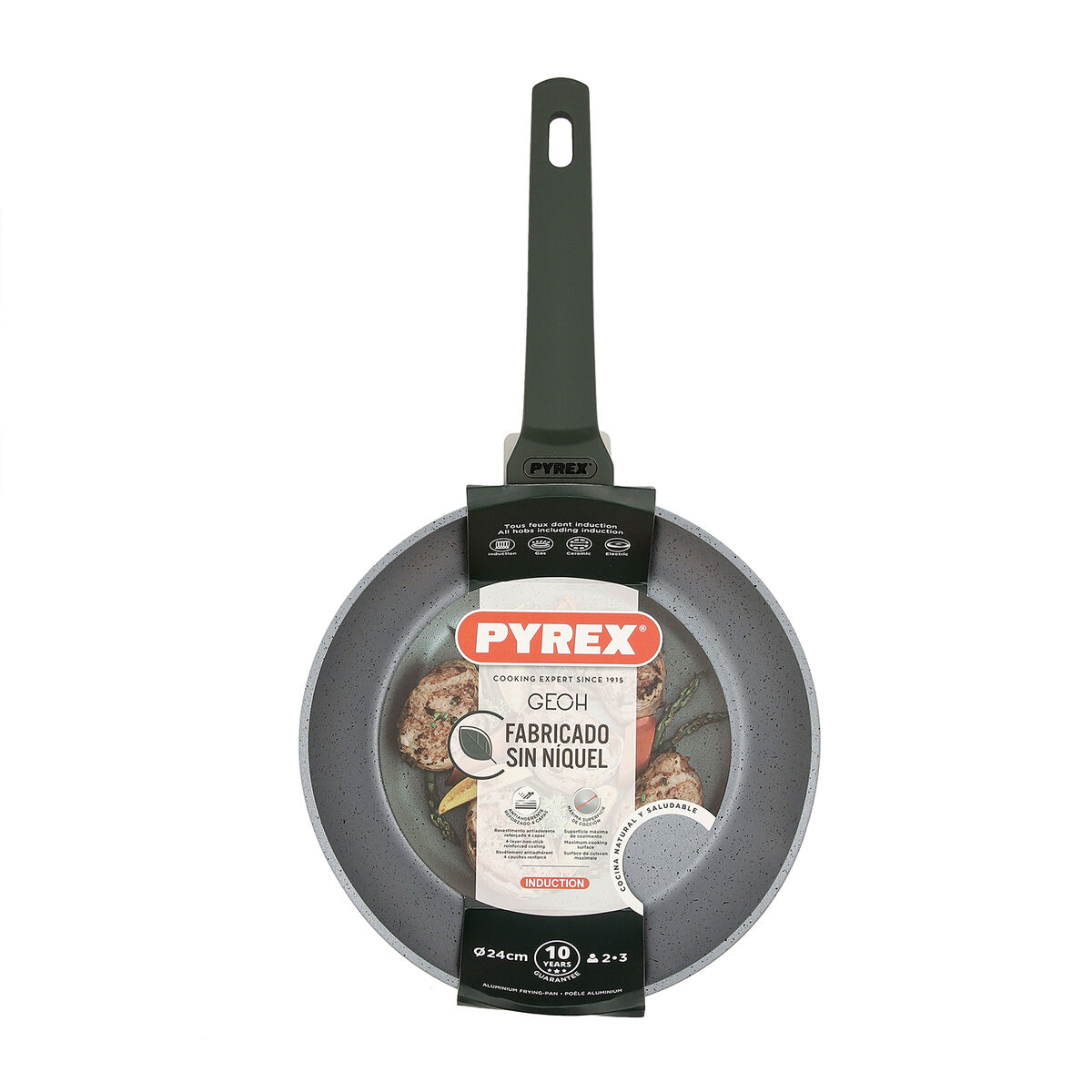 Poêle Anti-adhésive Pyrex Geoh Aluminium Forgé 24 Cm