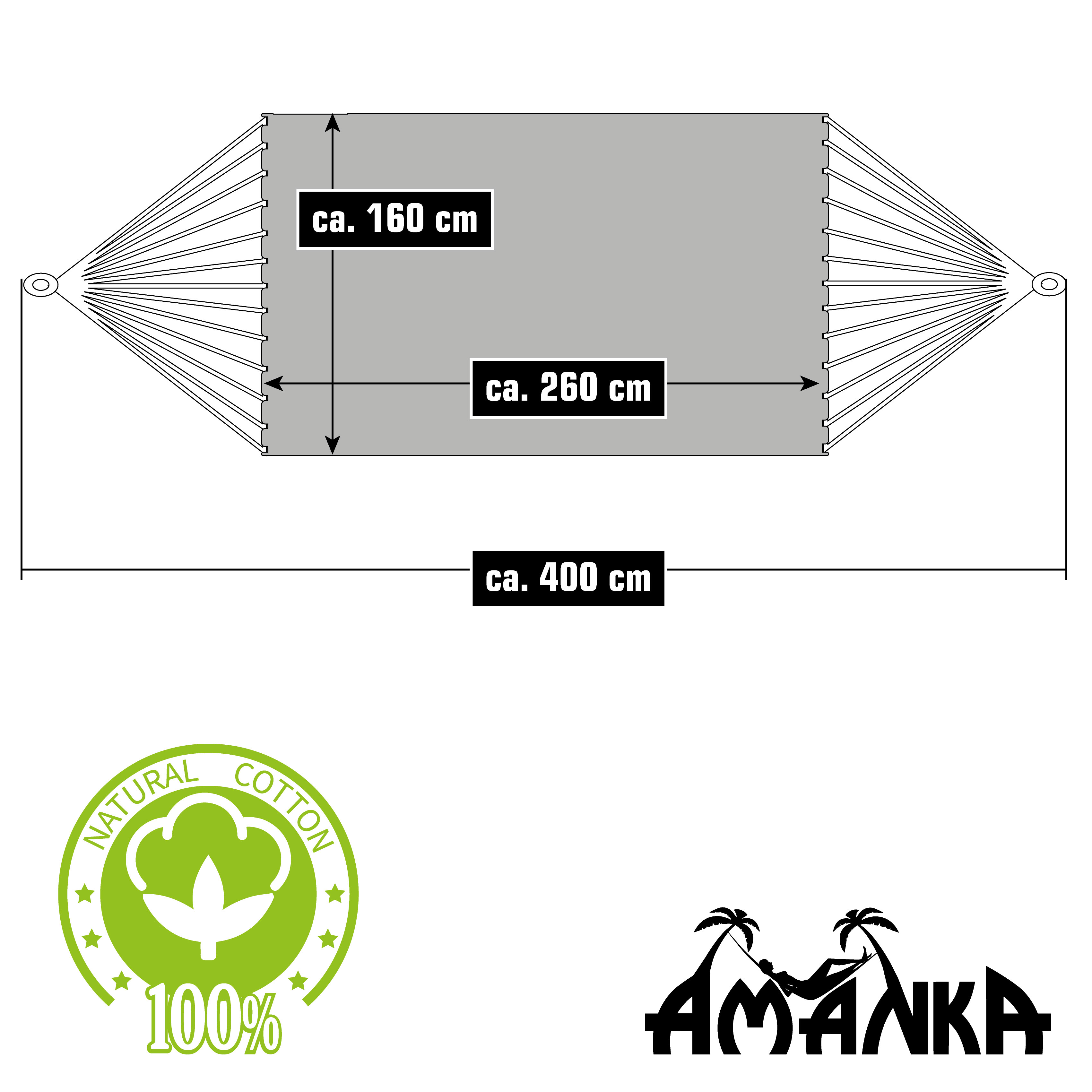 Hamac Xxl Pour Deux Personnes 400x160cm  Jusqu'à 150 Kg